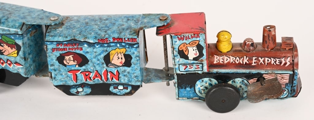 MARX TIN WINDUP BEDROCK EXPRESS TRAIN - 4