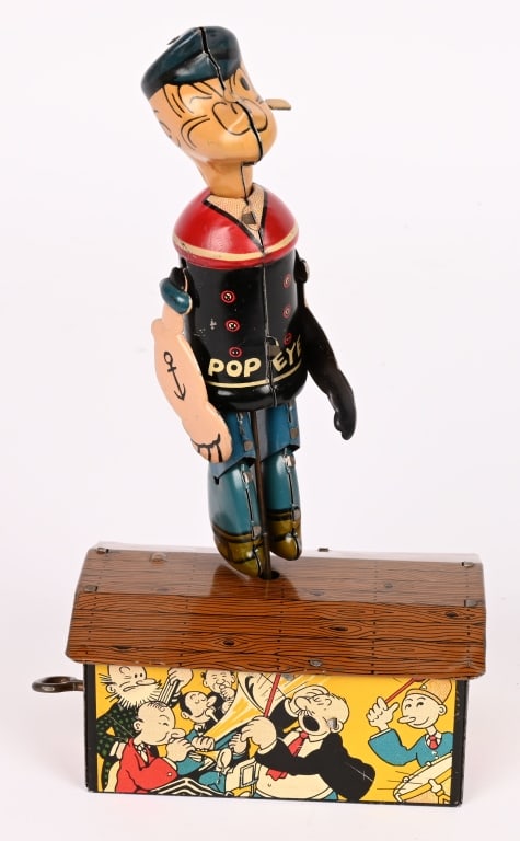 MARX TIN WINDUP POPEYE JIGGER (1 of 6)