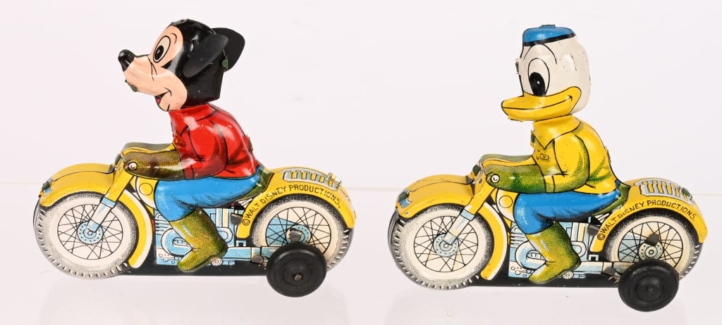 2- LINEMAR TIN FRICTION DISNEY MOTORCYCLES (1 of 5)