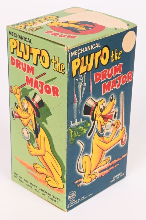 LINEMAR TIN WINDUP PLUTO DRUM MAJOR w/ BOX - 9