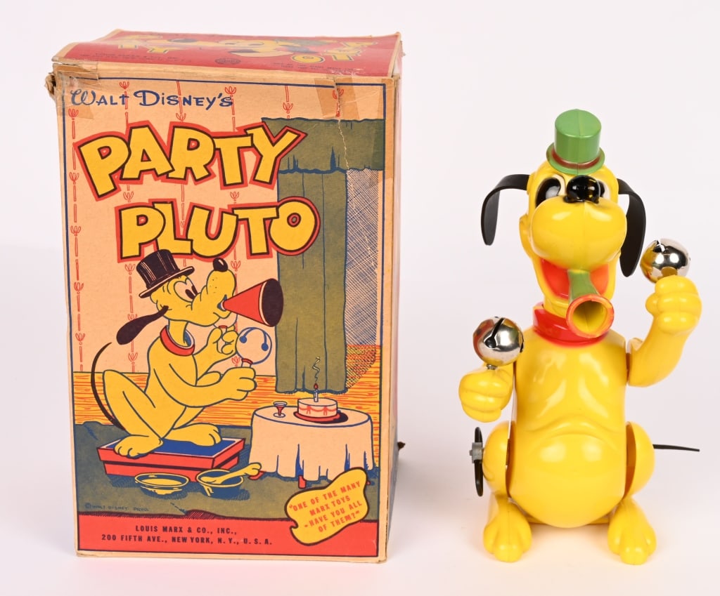MARX Windup PARTY PLUTO w/ BOX: All original and complete. Windup Works. Comes with original box. 11" Excellent
