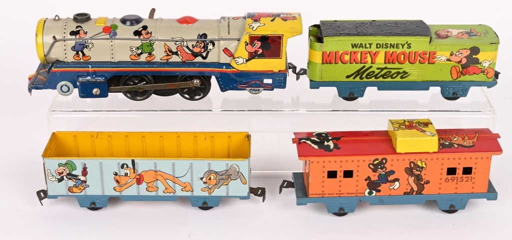 MARX Tin Windup MICKEY MOUSE METEOR TRAIN (1 of 4)