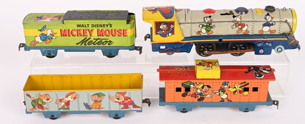 MARX Tin Windup MICKEY MOUSE METEOR TRAIN - 2