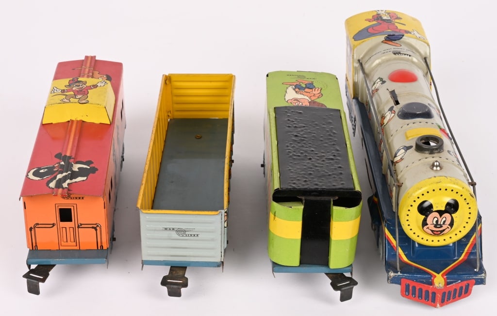 MARX Tin Windup MICKEY MOUSE METEOR TRAIN - 3