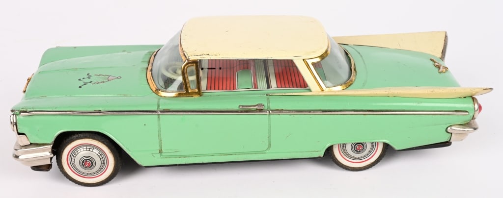 JAPAN TIN FRICTION 1959 BUICK HARD TOP: All original in good condition. Friction works. 11" Excellent