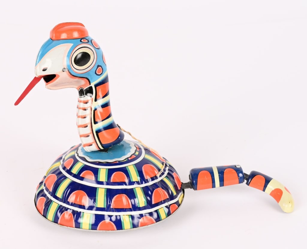 TPS TIN WINDUP JOLLY SNAKE: All original in great shape. Works. 6" Excellent