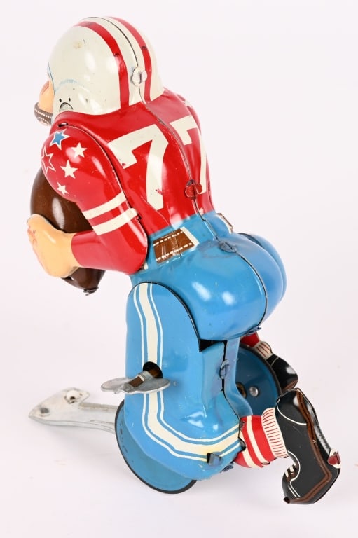LINEMAR TIN WINDUP TOUCHDOWN PETE w/ BOX - 2