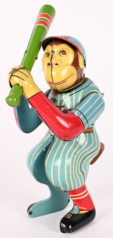 JAPAN TIN WINDUP MONKEY BATTER - 2