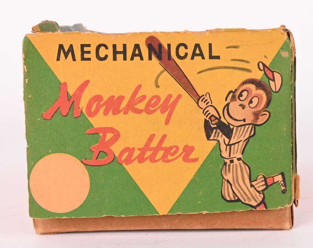 JAPAN TIN WINDUP MONKEY BATTER - 7