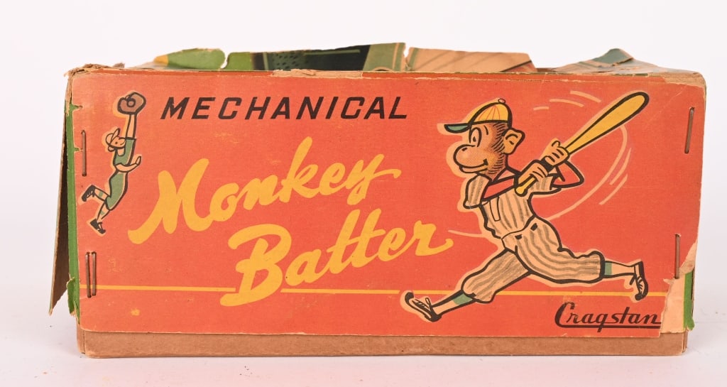 JAPAN TIN WINDUP MONKEY BATTER - 8