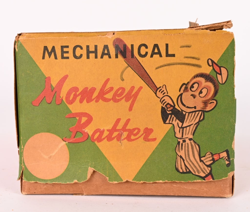 JAPAN TIN WINDUP MONKEY BATTER - 9