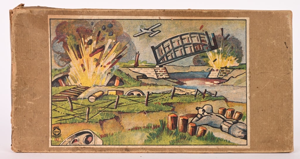 PRE-WAR JAPAN TIN WINDUP EXPLODING BRIDGE & TANKS - 10