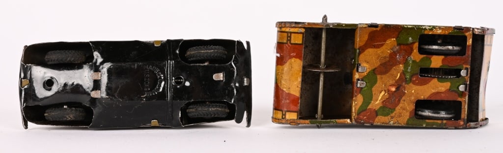 PRE-WAR JAPAN TIN WINDUP EXPLODING BRIDGE & TANKS - 9