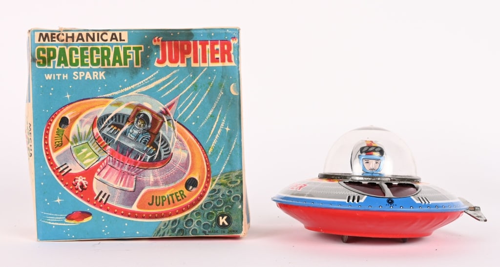JAPAN WINDUP SPACECRAFT JUPITER w/ BOX (1 of 10)