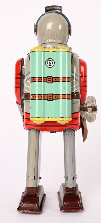 JAPAN TIN WINDUP SPACE COMMANDO - 3
