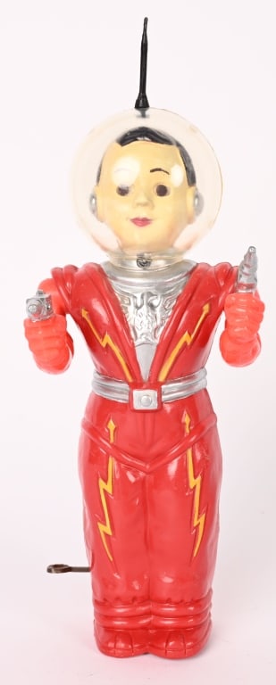 IRWIN WINDUP MAN FROM MARS: All original in nice condition. Works. 11" Excellent