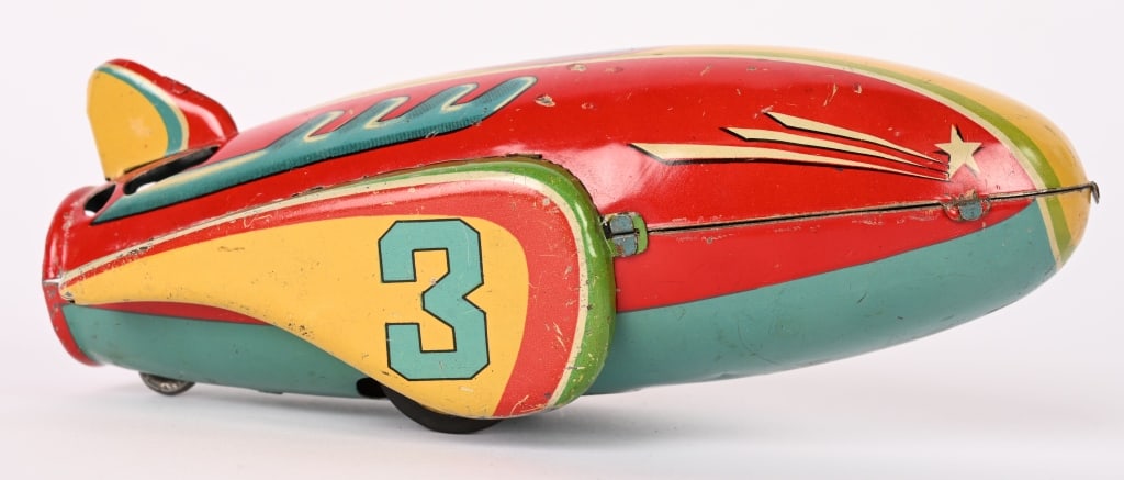 JAPAN TIN FRICTION #3 ROCKET (1 of 4)