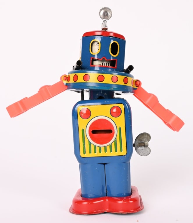 JAPAN TIN WINDUP SIGNAL ROBOT (1 of 5)
