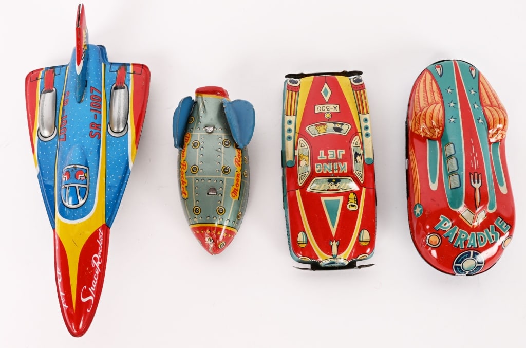 4- JAPAN TIN FRICTION SPACE TOYS (1 of 5)
