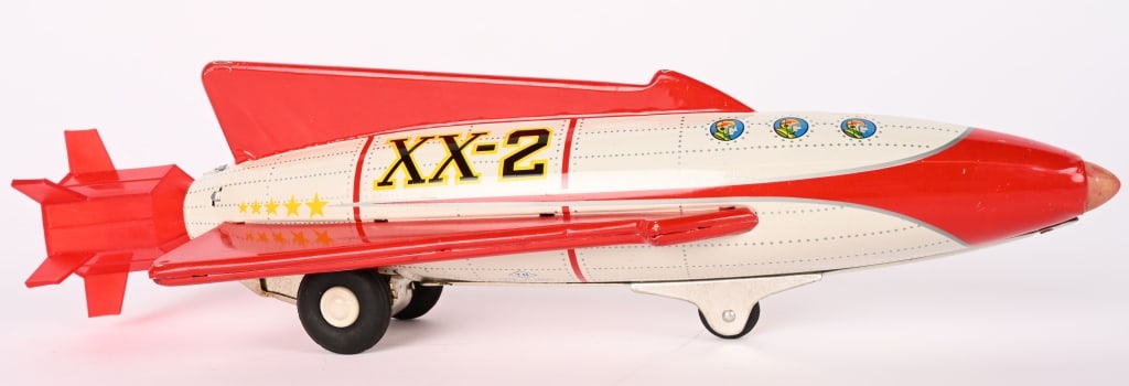 JAPAN TIN FRICTION XX-2 ROCKET (1 of 5)