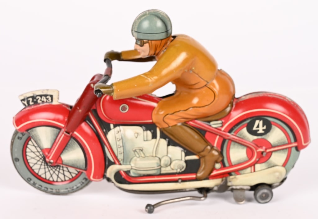 TECHNOFIX TIN WINDUP RACING MOTORCYCLE (1 of 5)