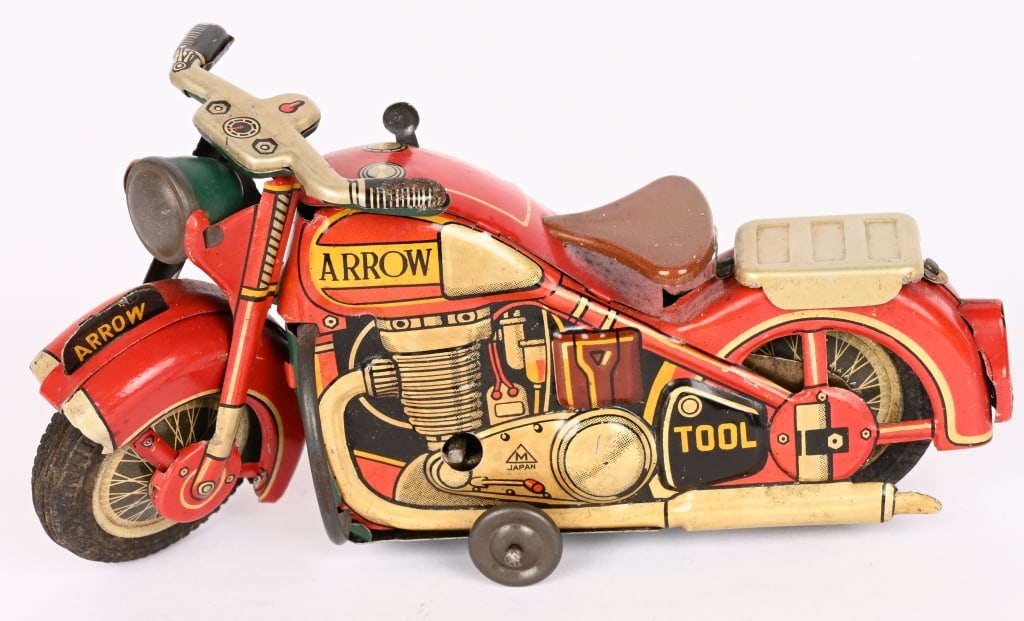 JAPAN TIN WINDUP ARROW MOTORCYCLE (1 of 5)