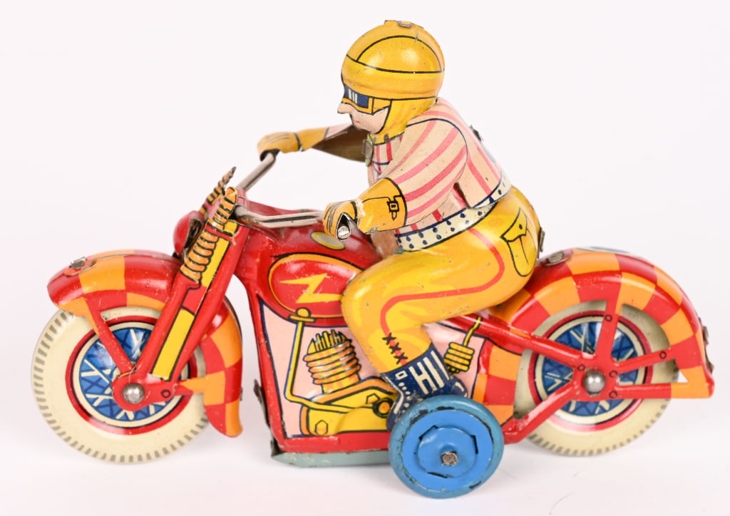 JAPAN TIN FRICTION #8 RACING MOTORCYCLE (1 of 5)