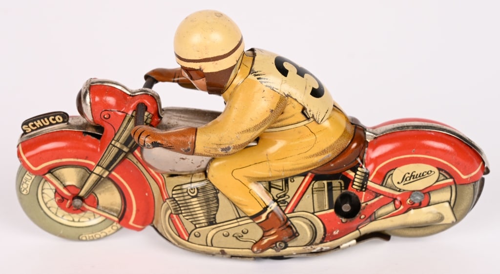 SCHUCO TIN WINDUP AUTO DRILL 1006 #3 MOTOCYCLE (1 of 5)