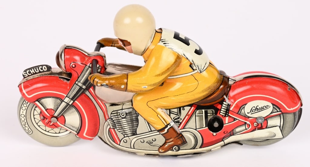 SCHUCO TIN WINDUP AUTO DRILL 1006 #5 MOTOCYCLE (1 of 5)
