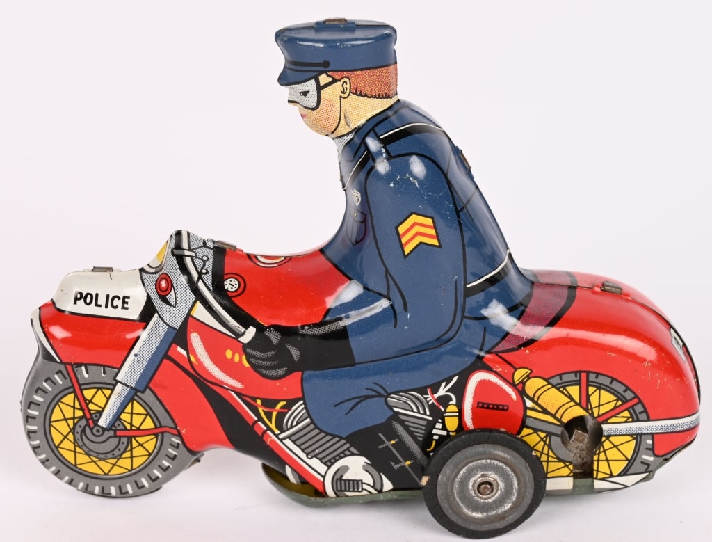 LINEMAR TIN WINDUP TRICKY MOTORCYCLE (1 of 5)