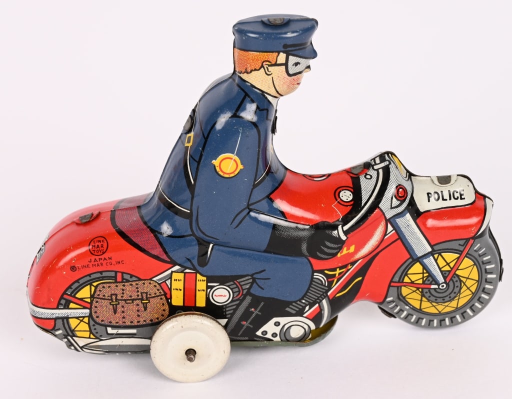LINEMAR TIN WINDUP TRICKY MOTORCYCLE - 3