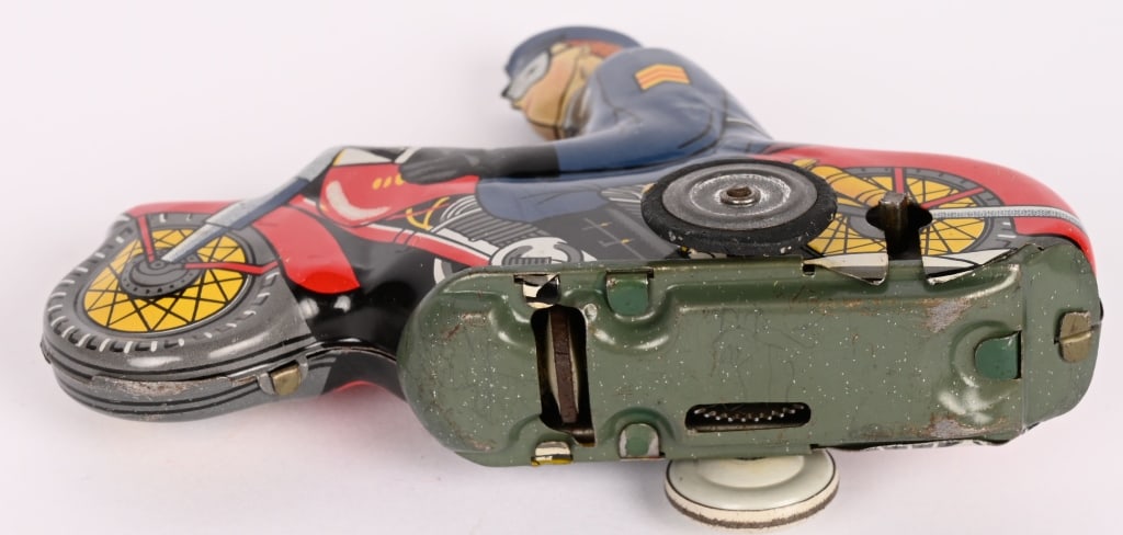 LINEMAR TIN WINDUP TRICKY MOTORCYCLE - 5