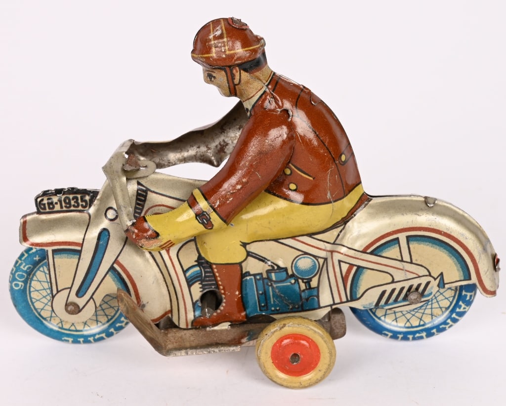 FOREIGN TIN WINDUP FAIRYLITE MOTORCYCLE (1 of 5)