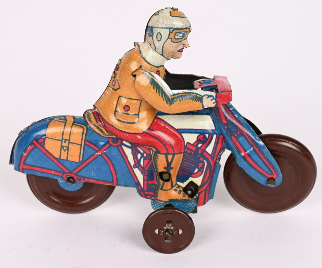 FOREIGN TIN WINDUP MOTORCYCLE - 3