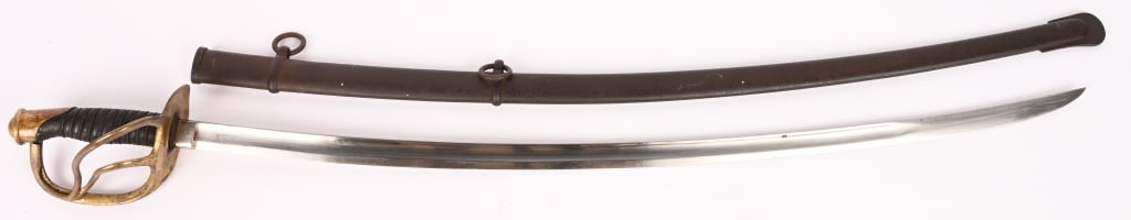 DATED 1859 AMES MODEL 1860 LIGHT CAVALRY SABER - 2