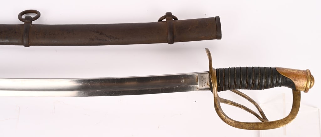 DATED 1859 AMES MODEL 1860 LIGHT CAVALRY SABER - 5
