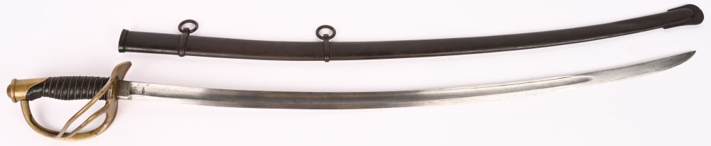 DATED 1859 AMES MODEL 1860 LIGHT CAVALRY SABER - 2
