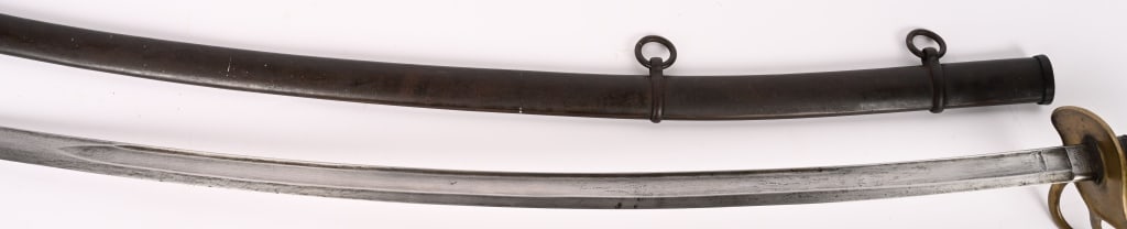 DATED 1859 AMES MODEL 1860 LIGHT CAVALRY SABER - 7