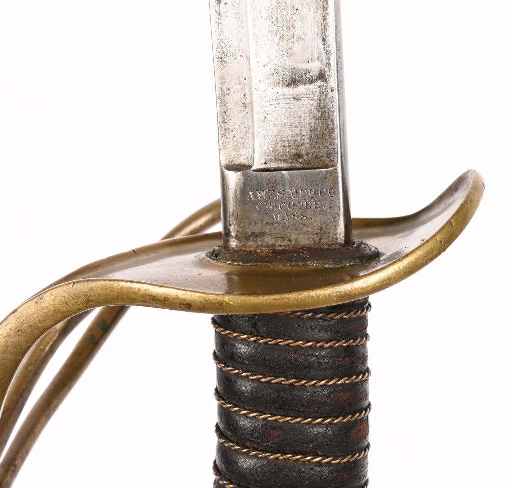 DATED 1859 AMES MODEL 1860 LIGHT CAVALRY SABER - 9
