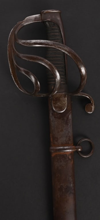 CIVIL WAR W.H. HORSTMANN CAVALRY OFFICERS SWORD: American Civil War period US Non Regulation Officer's Sword blade model 1840 by W.H. Horstmann & Sons Philadelphia. A slightly curved, single-edged, tapered blade cut with a wide, full-length fuller. 