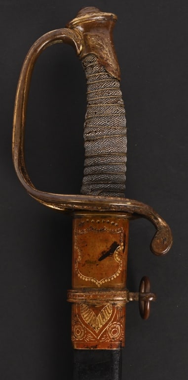 CIVIL WAR M1850 FOOT OFFICERS SWORD GREAT FITTINGS (1 of 12)