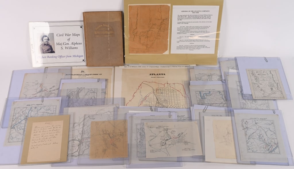 CIVIL WAR BATTLEFIELD MAPS OF GENERAL A. WILLIAMS (1 of 20)