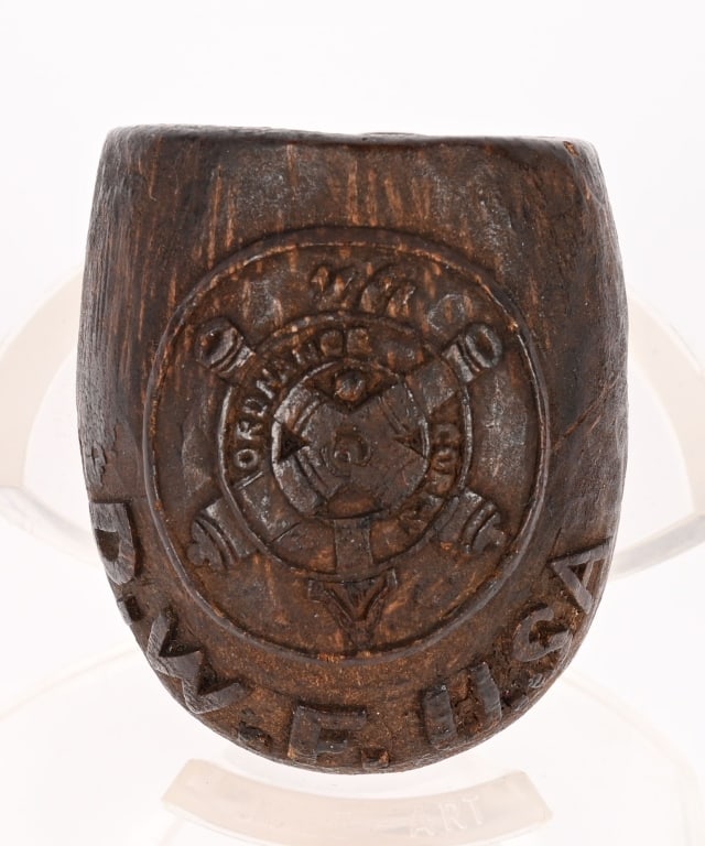 CIVIL WAR CARVED PIPE ORDNANCE OFFICER DW FLAGLER (1 of 5)