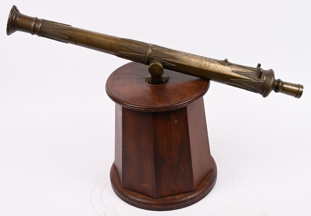 1899 MANILA PRESENTATION LANTAKA: MCGINNESS TROPHY: This exceptional historical artifact is a captured local swivel cannon (lantaka/bedil) that was customized and engraved to serve as a high-level military presentation piece for a prominent U.S. Army o