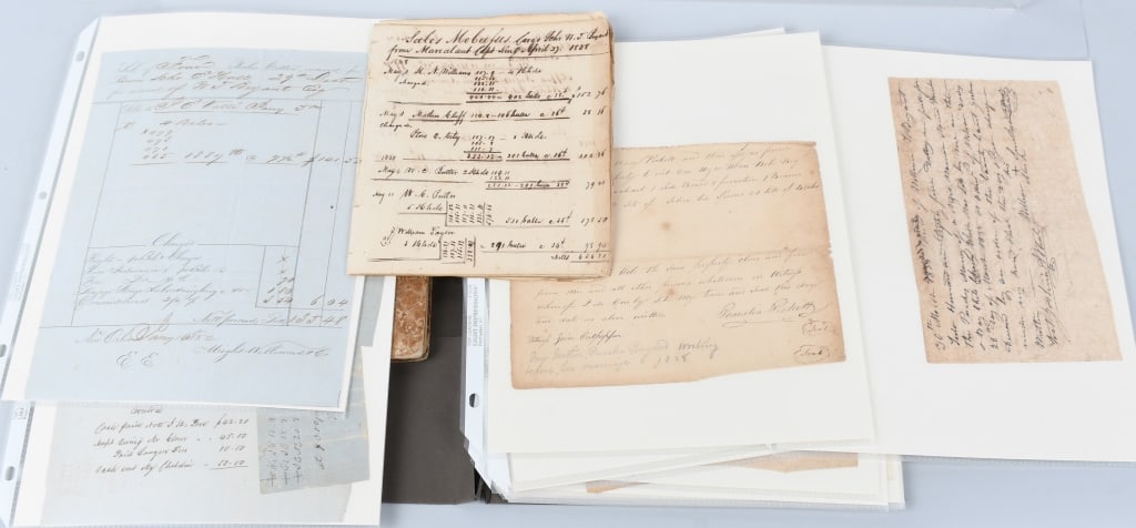 SLAVE BILLS OF SALE PLANTATION LEDGER - NC FAMILY (1 of 20)
