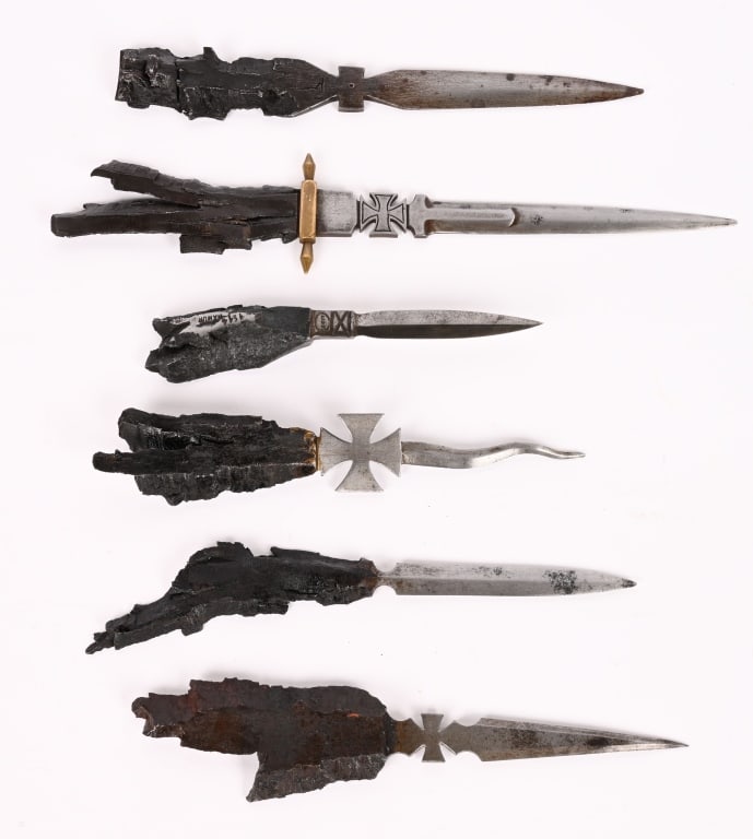 WWI IMPERIAL GERMAN TRENCH ART KNIFE FROM A SHELL (1 of 5)