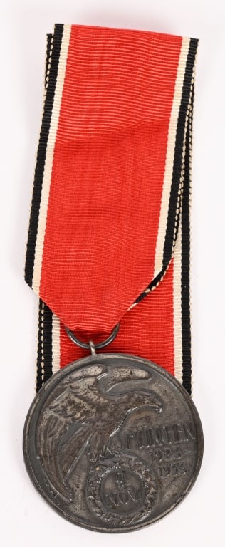 WWII NAZI GERMAN TYPE II BLOOD ORDER IN 800 SILVER: The Blood Order Type II (Blutorden, or Ehrenzeichen vom 9. November 1923, Second Issue) is a Nazi Party medal instituted in May 1938 as an extension of the original 1934 "Blood Order". It honored indi