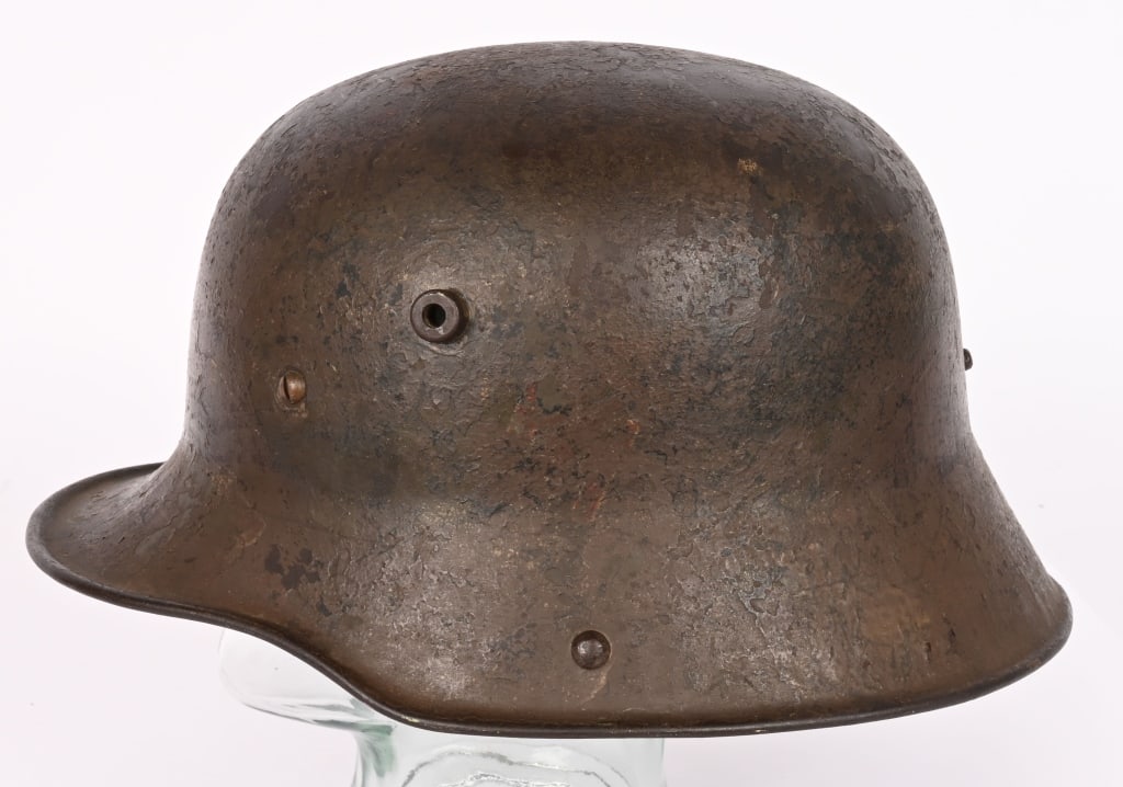 WWI IMPERIAL GERMAN HELMET W CLOTH LINER TJ66 WW1: Imperial German M1916 Helmet with a coth three pad liner system identical to the leather versions. I am assuming this is for the Civilian Market. The shell is marked t the side T.J. 66