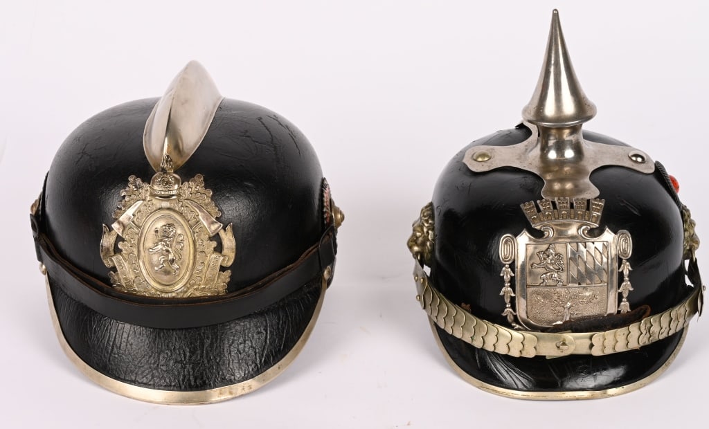 IMPERIAL GERMAN BAVARIAN CIVIL HELMET LOT (1 of 11)
