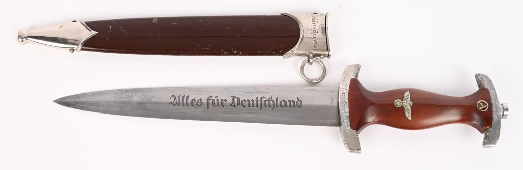 WWII NAZI GERMAN SA DAGGER BY TIGER ENGRAVED WW2 (1 of 8)